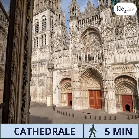 Appartamento Chronos By Kleidos, Grand Duplex, 4 Personnes, 3 Minutes Gros Horloge&opéra De Rouen