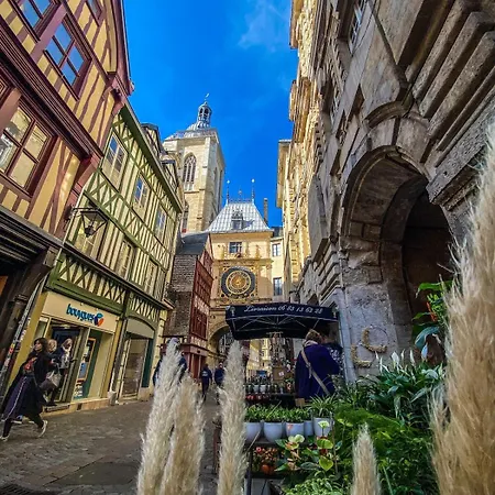 Chronos By Kleidos, Grand Duplex, 4 Personnes, 3 Minutes Gros Horloge&opéra De Appartamento Rouen