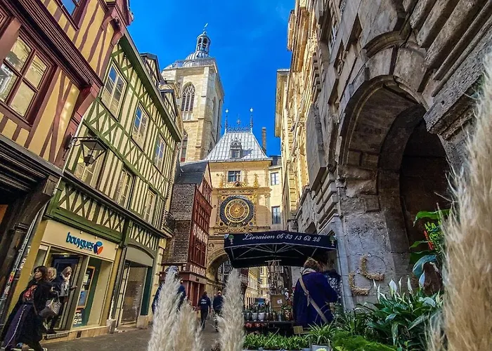 Chronos By Kleidos, Grand Duplex, 4 Personnes, 3 Minutes Gros Horloge & Opera De Apartment Rouen